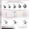 Service Caster 3.25 Inch Glass Filled Nylon Wheel Swivel Caster Set with Roller Bearings SCC SCC-30CS3420-GFNR-4 - alternate 2